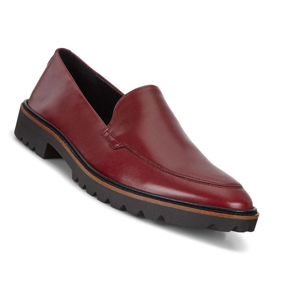 Dámské Loafers Ecco Incise Tailored Vínové | CZ 155FDN